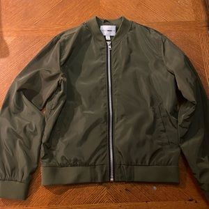 Olive green bomber jacket - fashion nova